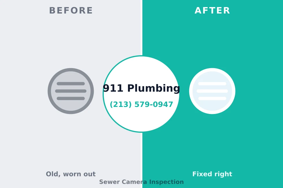 Before and after: plumbing repair Cedar Springs, MI